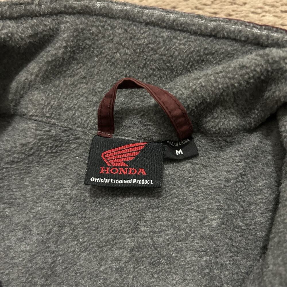 '06 HONDA GOLDWING SINCE 1975 Medium NYLON MOTORCYCLE JACKET EMBROIDERED FLEECE - Picture 4 of 9